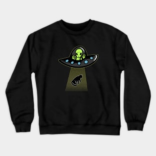 Cat Abduction Crewneck Sweatshirt